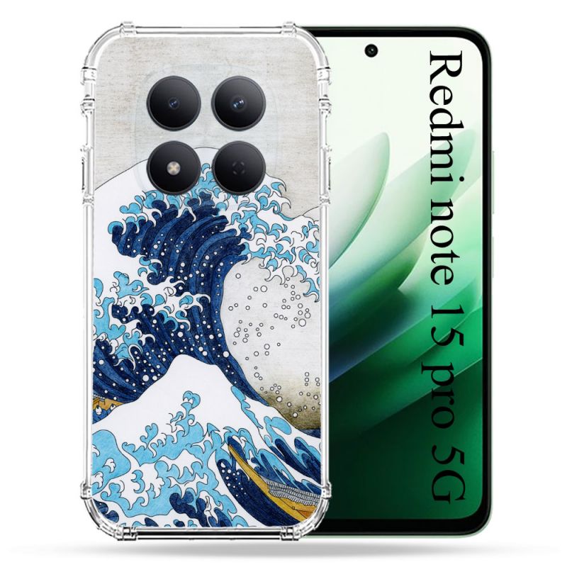 Coque Renforcée Pour Redmi Note 15 Pro 5G Peinture La Grande Vague
