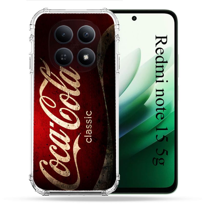 Coque Renforcée Pour Redmi Note 15 5G Coca Cola Classique