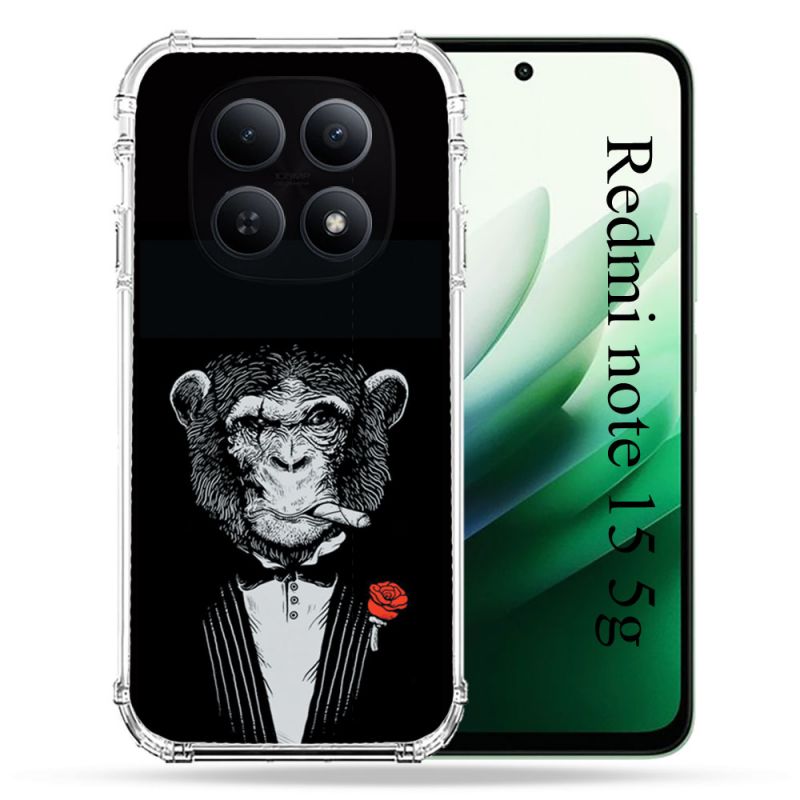 Coque Renforcée Pour Redmi Note 15 5G Decale Singe Mafia