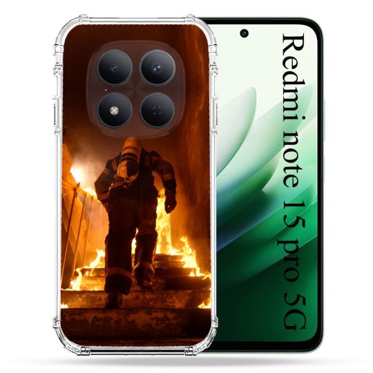 Coque Renforcée Pour Redmi Note 15 Pro 5G Pompier Escalier