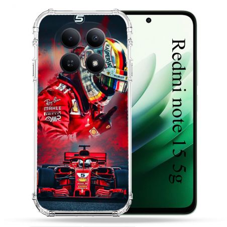 Coque Renforcée Pour Redmi Note 15 5G Formule 1 F1 Ferrari