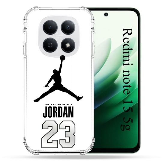 Coque Renforcée Pour Redmi Note 15 5G Jordan 23 Blanc