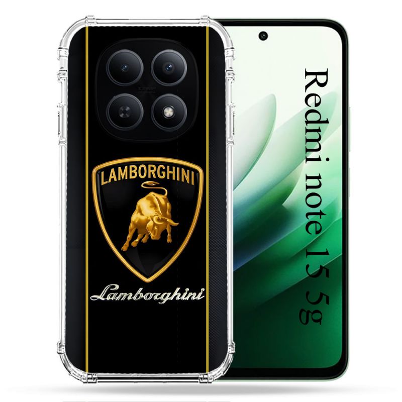 Coque Renforcée Pour Redmi Note 15 5G Lamborghini Carbone