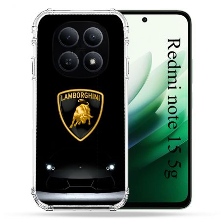 Coque Renforcée Pour Redmi Note 15 5G Lamborghini Noir