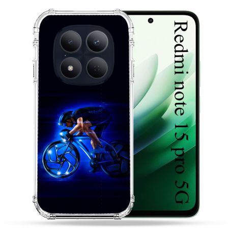 Coque Renforcée Pour Redmi Note 15 Pro 5G Sport Cyclisme Bleu