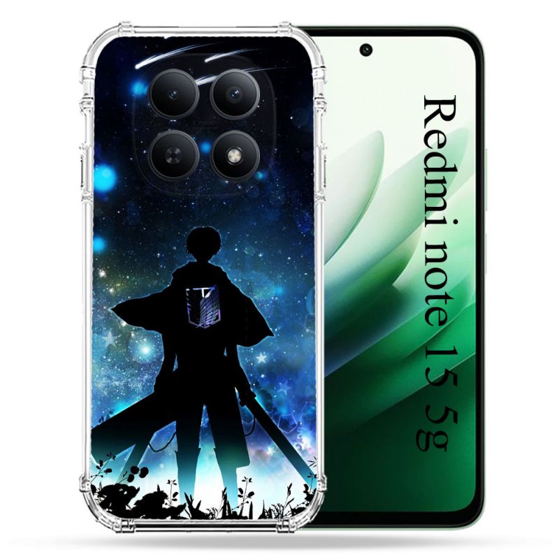 Coque Renforcée Pour Redmi Note 15 5G Manga Attaque Titans Levi