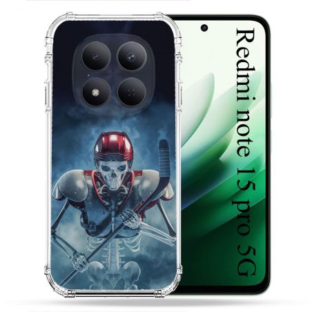 Coque Renforcée Pour Redmi Note 15 Pro 5G Sport Hockey Squelette