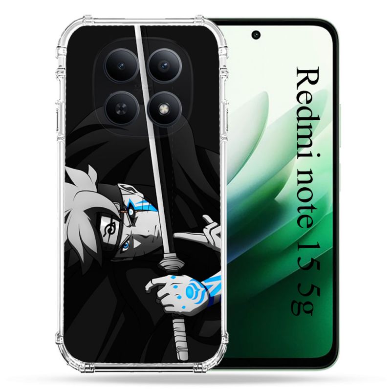 Coque Renforcée Pour Redmi Note 15 5G Manga Boruto Epée