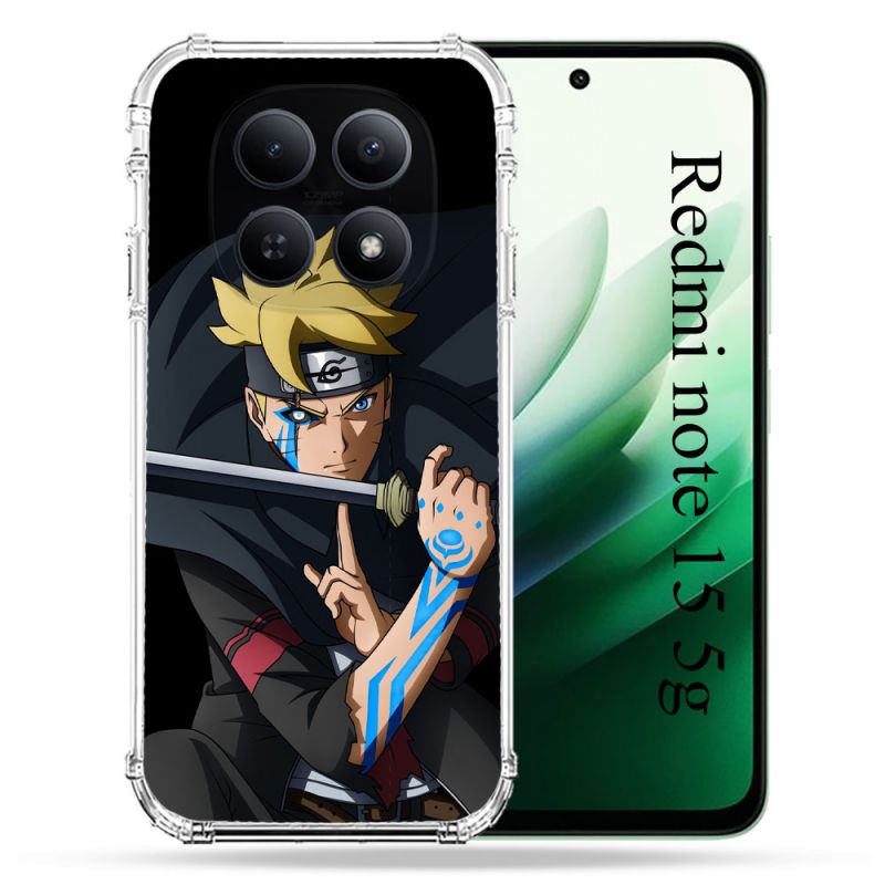 Coque Renforcée Pour Redmi Note 15 5G Manga Boruto Tatouage