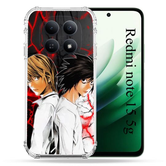 Coque Renforcée Pour Redmi Note 15 5G Manga Death Note Duo
