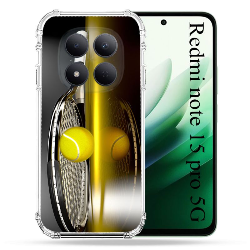 Coque Renforcée Pour Redmi Note 15 Pro 5G Sport Tennis Reflet