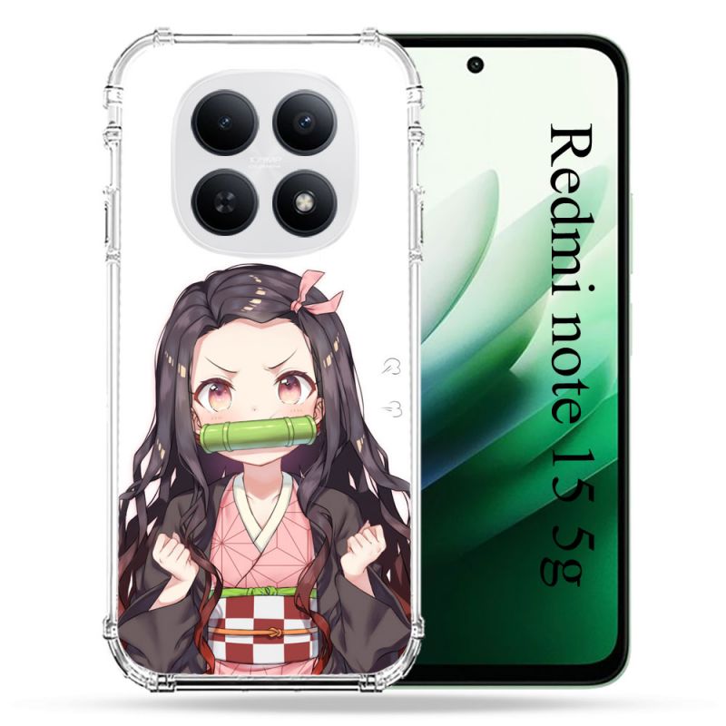 Coque Renforcée Pour Redmi Note 15 5G Manga Demon Slayer Nezuko
