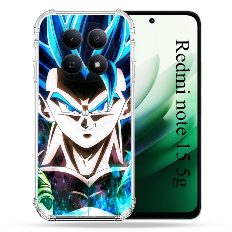 Coque Renforcée Pour Redmi Note 15 5G Manga Dragon Ball Gogeta Visage