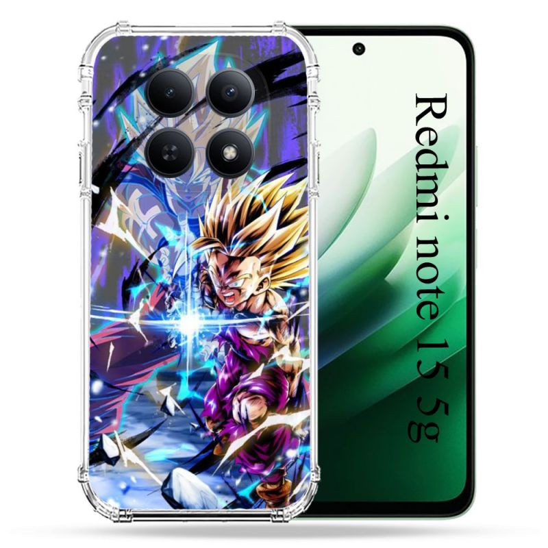 Coque Renforcée Pour Redmi Note 15 5G Manga Dragon Ball Sangohan Duo