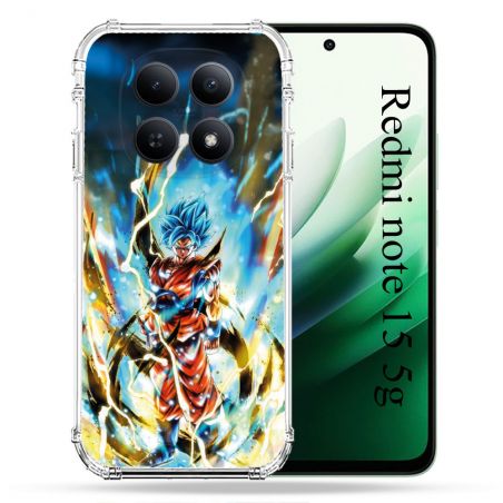 Coque Renforcée Pour Redmi Note 15 5G Manga Dragon Ball Sangoku Blanc