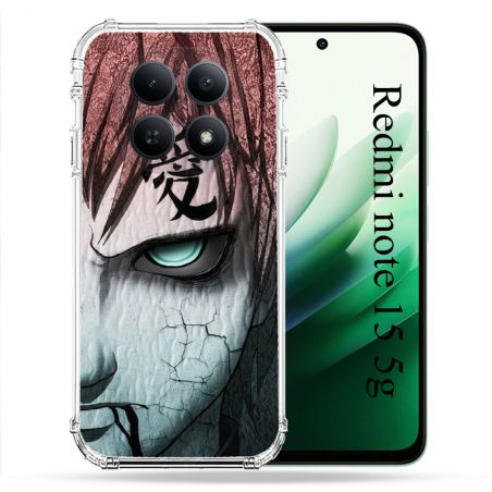 Coque Renforcée Pour Redmi Note 15 5G Manga Naruto Gaara