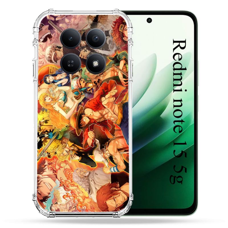 Coque Renforcée Pour Redmi Note 15 5G Manga One Piece Nakama
