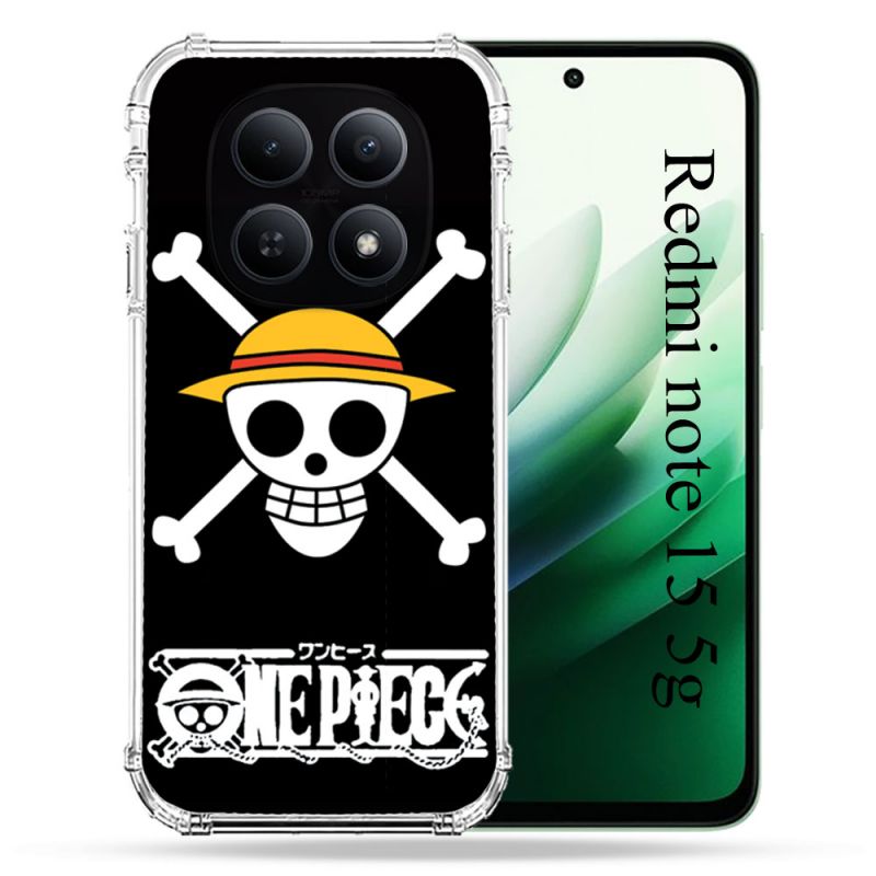 Coque Renforcée Pour Redmi Note 15 5G Manga One Piece Tete de Mort