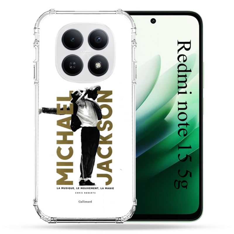 Coque Renforcée Pour Redmi Note 15 5G Michael Jackson Blanc
