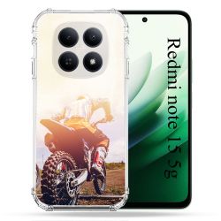 Coque Renforcée Pour Redmi Note 15 5G Moto Cross Soleil