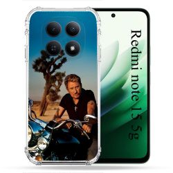 Coque Renforcée Pour Redmi Note 15 5G Musique Johnny Hallyday Moto