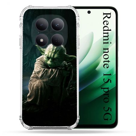Coque Renforcée Pour Redmi Note 15 Pro 5G Star Wars - Yoda sombre