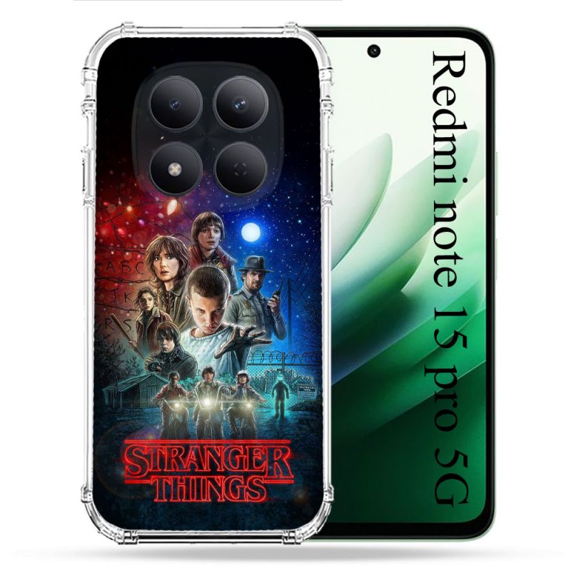 Coque Renforcée Pour Redmi Note 15 Pro 5G Stranger Things Affiche 1