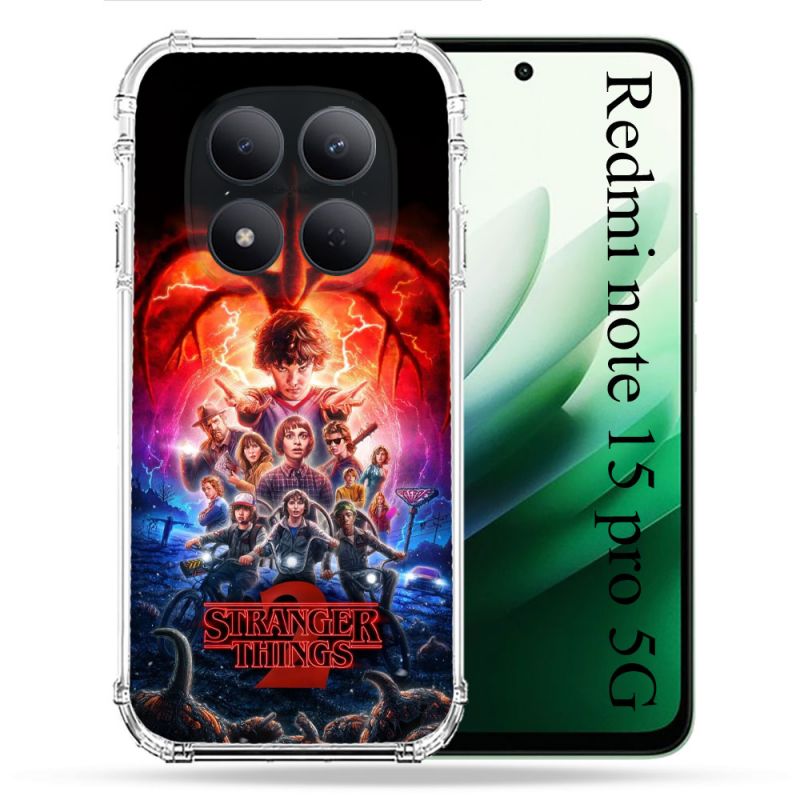 Coque Renforcée Pour Redmi Note 15 Pro 5G Stranger Things Affiche 2