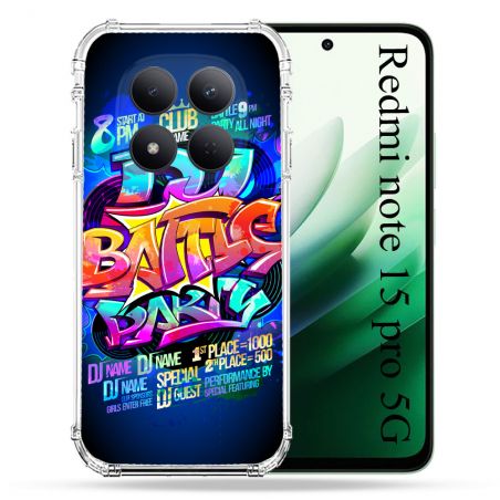 Coque Renforcée Pour Redmi Note 15 Pro 5G Street Art Rap