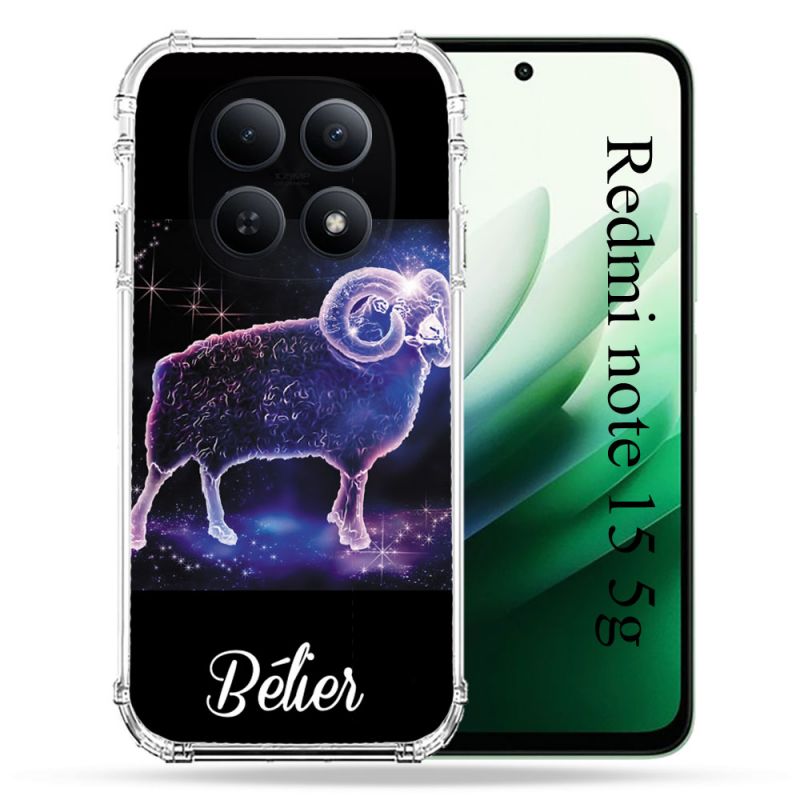 Coque Renforcée Pour Redmi Note 15 5G Signe Zodiaque 2 Bélier