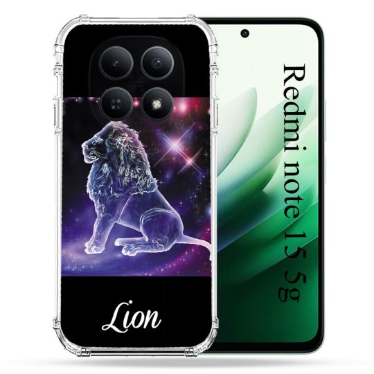Coque Renforcée Pour Redmi Note 15 5G Signe Zodiaque 2 Lion