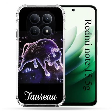 Coque Renforcée Pour Redmi Note 15 5G Signe Zodiaque 2 Taureau