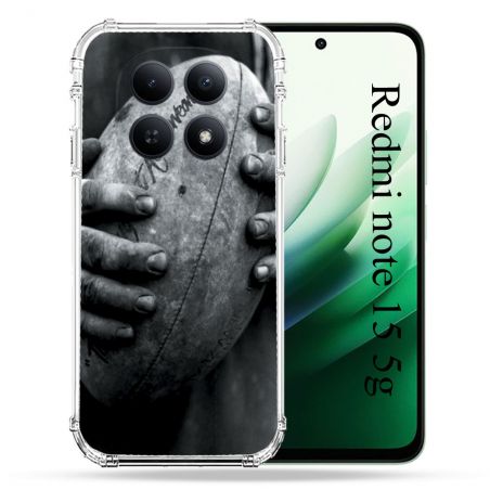 Coque Renforcée Pour Redmi Note 15 5G Sport Rugby Ballon Vintage