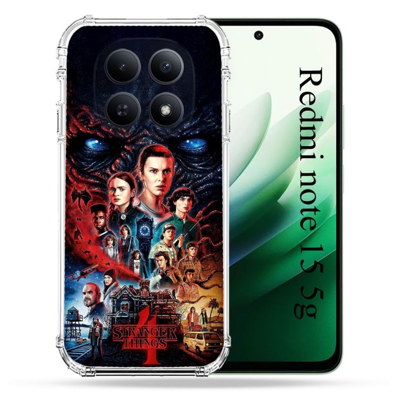 Coque Renforcée Pour Redmi Note 15 5G Stranger Things Affiche 4