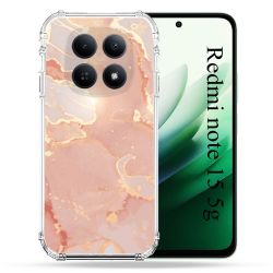 Coque Renforcée Pour Redmi Note 15 5G Texture Marbre Rose