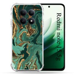 Coque Renforcée Pour Redmi Note 15 5G Texture Marbre Vert