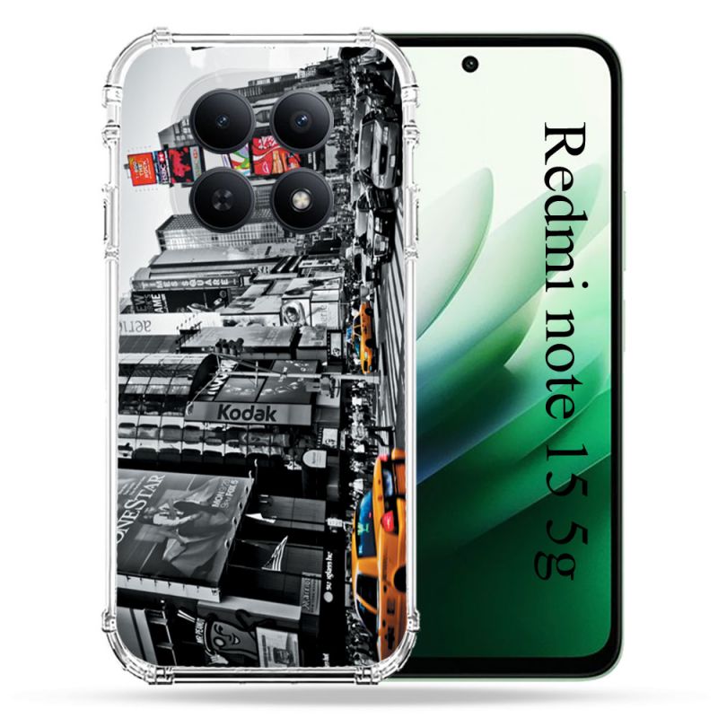 Coque Renforcée Pour Redmi Note 15 5G Voyage Amerique USA New York Taxi