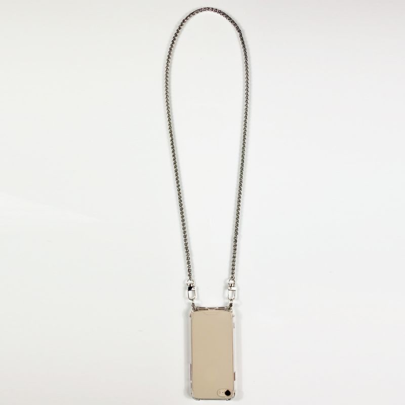 Coque Renforcée Transparente Pour Redmi Note 15 5G Lanière / Cordon Metal Serpent Argent