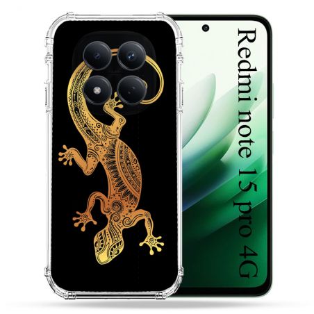 Coque Renforcée Pour Redmi Note 15 Pro 4G Animal Lezard Noir