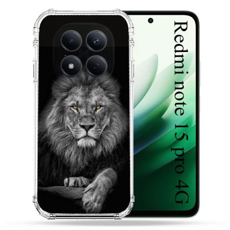 Coque Renforcée Pour Redmi Note 15 Pro 4G Animal Lion Majestueux