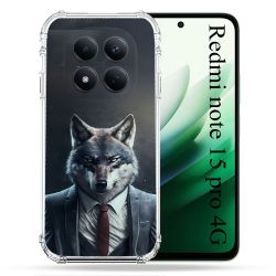 Coque Renforcée Pour Redmi Note 15 Pro 4G Animal Loup Business