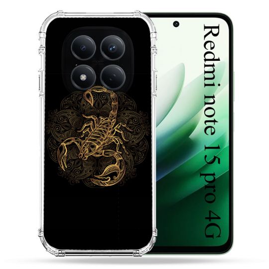 Coque Renforcée Pour Redmi Note 15 Pro 4G Animal Scorpion Fresque