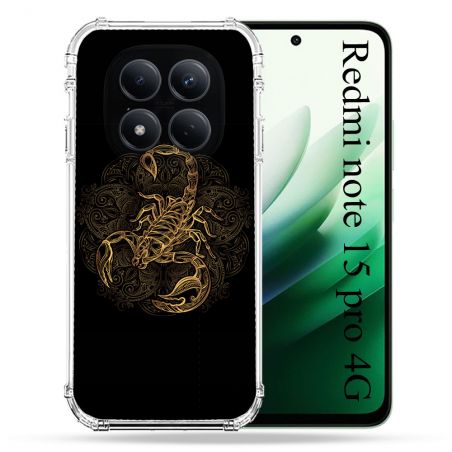 Coque Renforcée Pour Redmi Note 15 Pro 4G Animal Scorpion Fresque