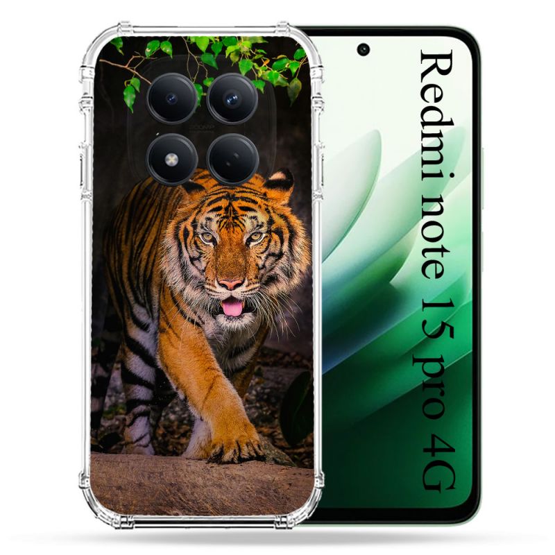 Coque Renforcée Pour Redmi Note 15 Pro 4G Animal Tigre Jungle