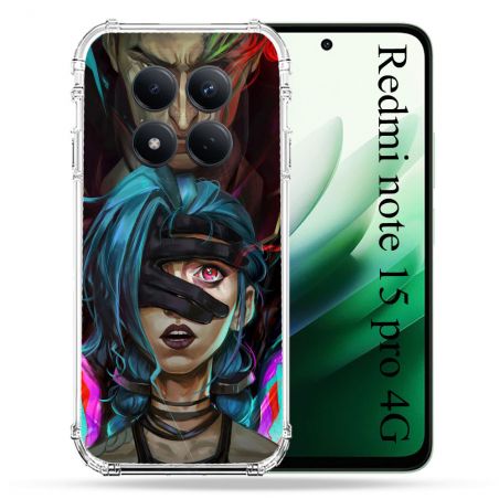 Coque Renforcée Pour Redmi Note 15 Pro 4G Arcane Jinx Bleu