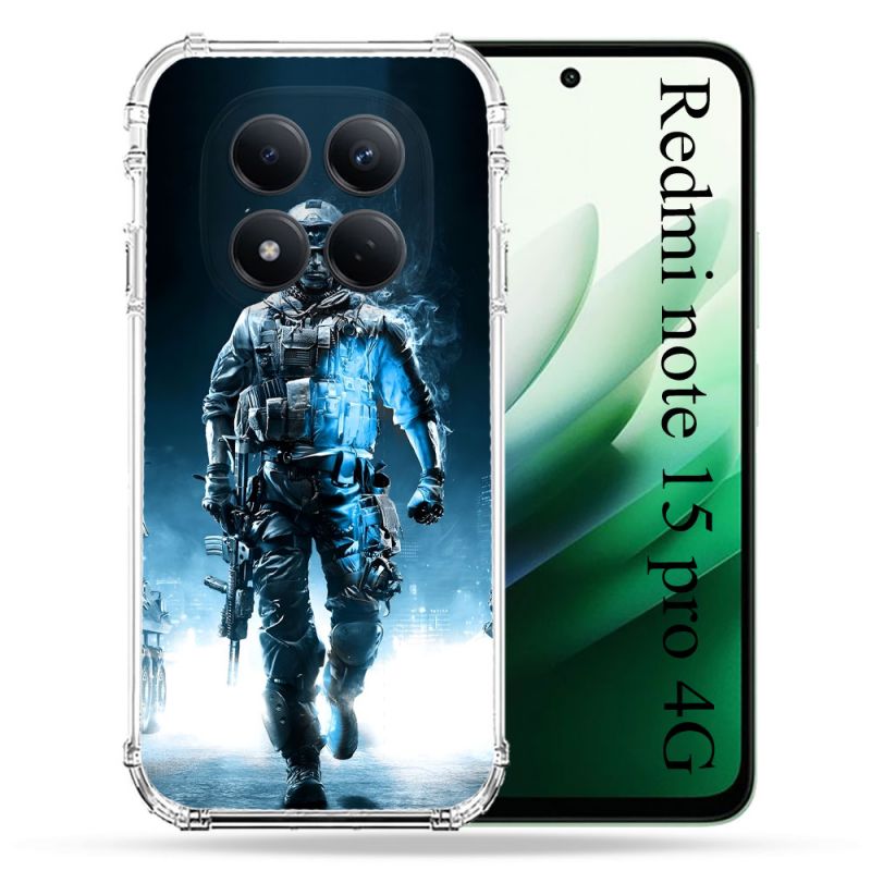 Coque Renforcée Pour Redmi Note 15 Pro 4G Call Of Duty Guerrier