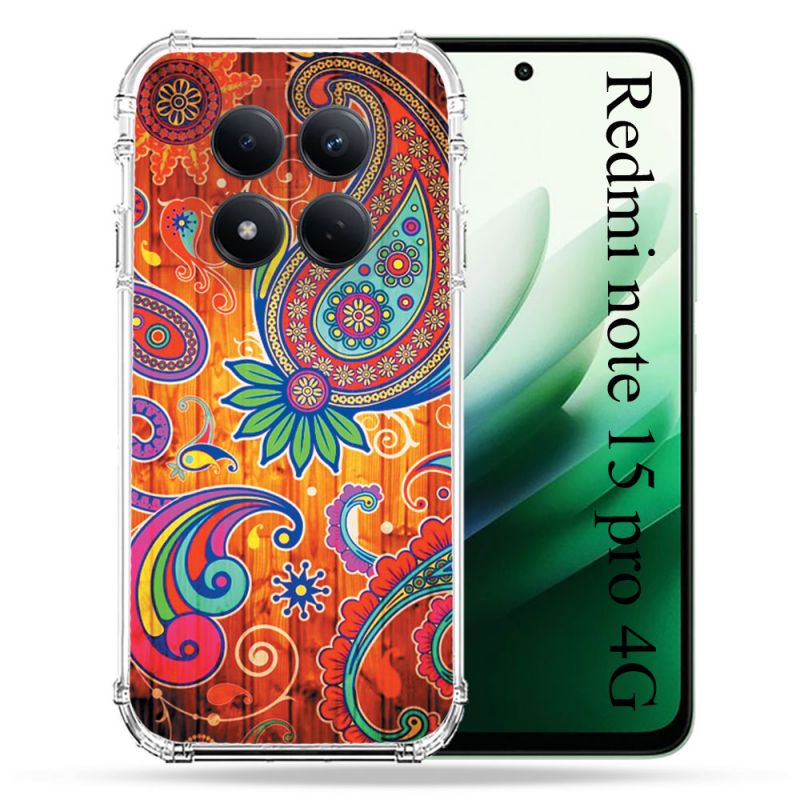 Coque Renforcée Pour Redmi Note 15 Pro 4G Fleur Psychedelic
