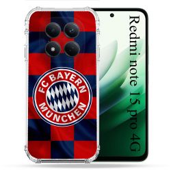 Coque Renforcée Pour Redmi Note 15 Pro 4G Foot Bayern Munich Carreaux