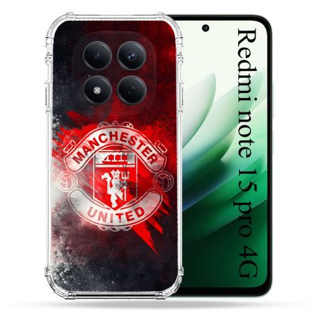 Coque Renforcée Pour Redmi Note 15 Pro 4G Foot Manchester United