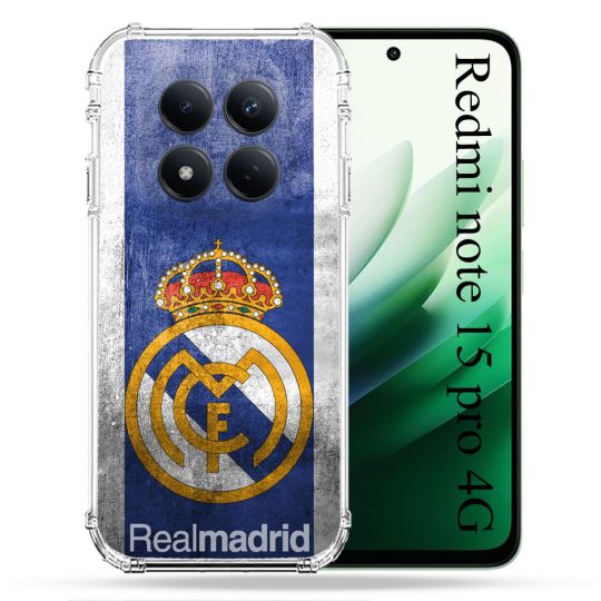 Coque Renforcée Pour Redmi Note 15 Pro 4G Foot Real Madrid